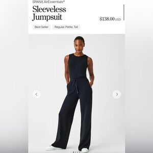 SPANX Navy Sleeveless Jumpsuit AirEssentials 1X